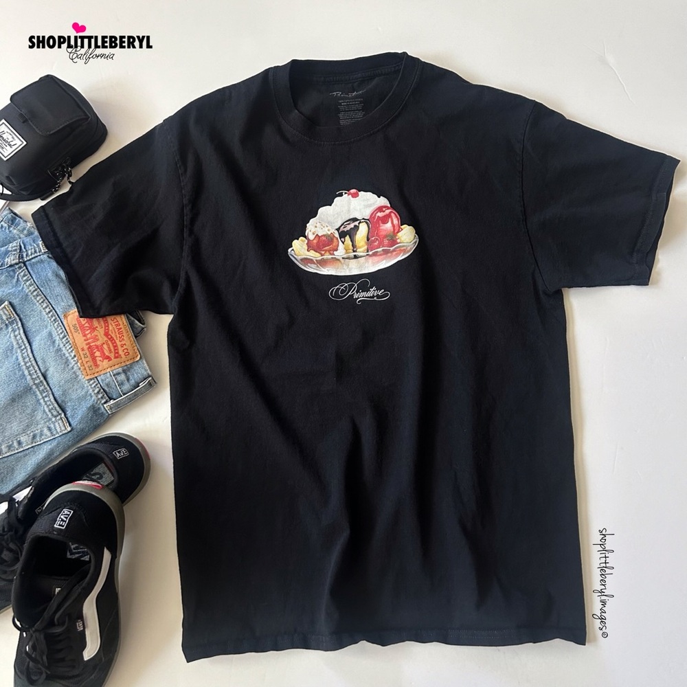 Primitive Skateboarding Indulgence Tee, Black